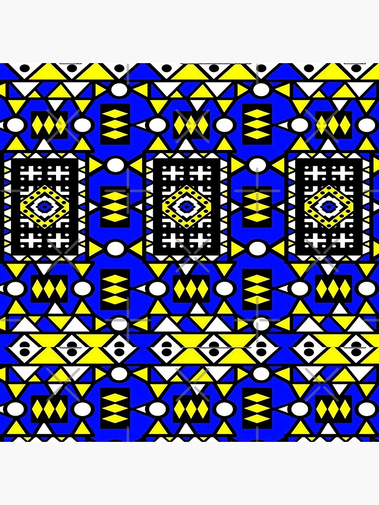 African Royal Kente Cloth Design Classic Round Sticker