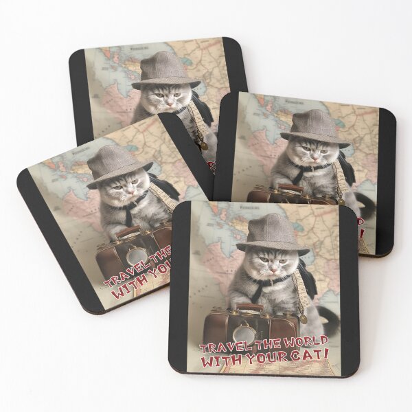 Item preview, Travel the World with Your Cat ! designed and sold by ice1103.