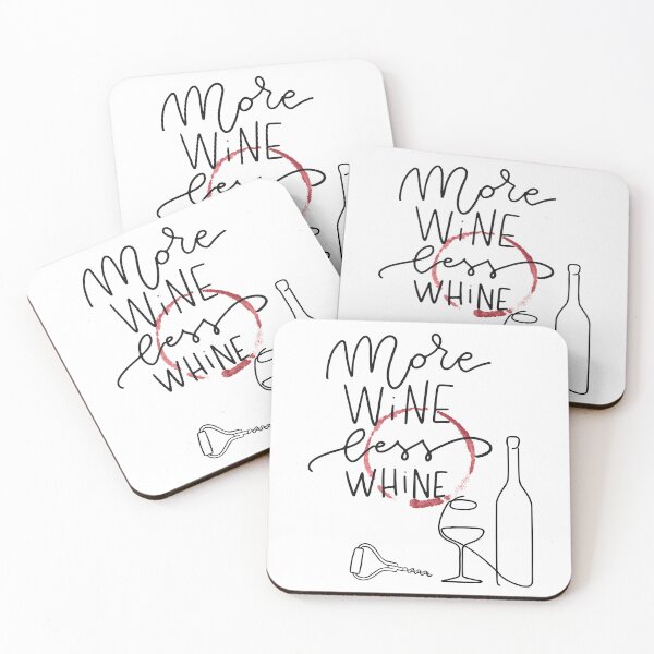 Item preview, more wine less whine / less whine more wine designed and sold by Mused by Melancholy.