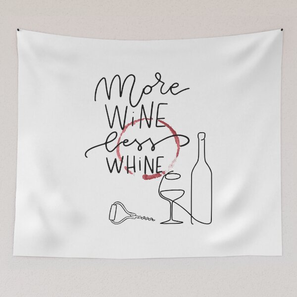 Item preview, more wine less whine / less whine more wine designed and sold by Mused by Melancholy.