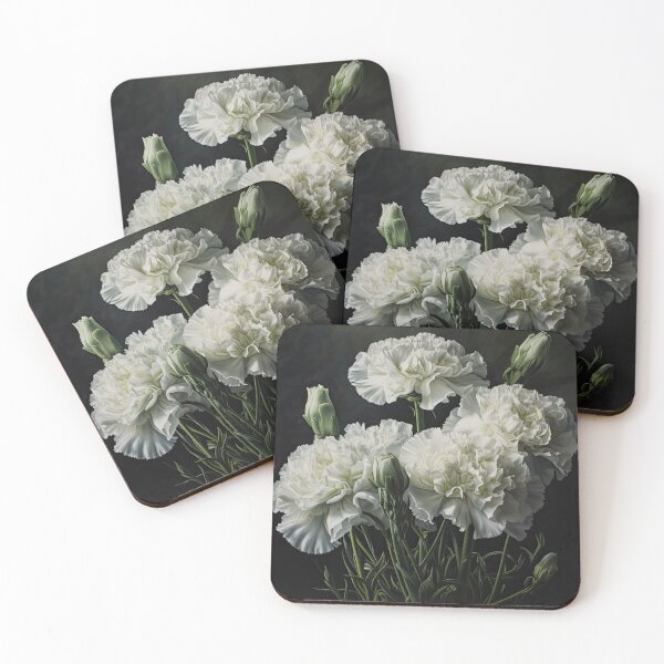 Item preview, White Carnations  designed and sold by Vanover Designs.