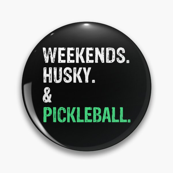 Artikelvorschau, Wochenenden Husky und Pickleball Lustiges Hundegeschenk entworfen und verkauft von Guarddogdrive.