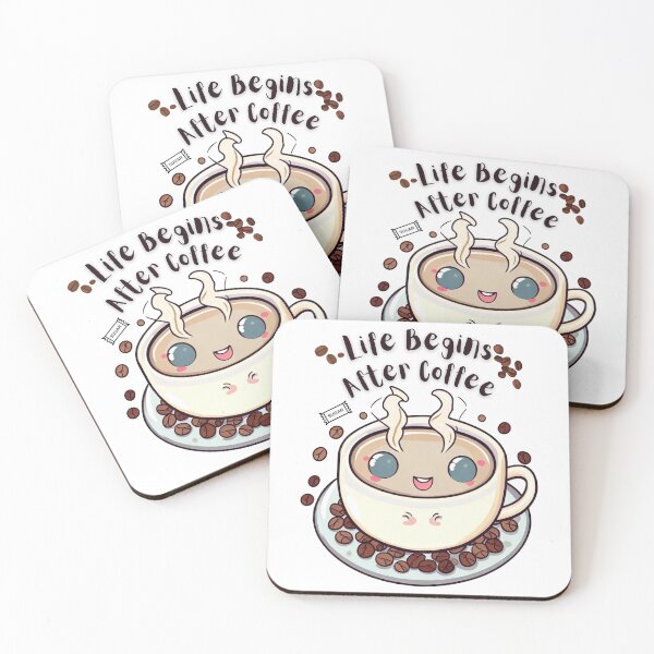 Item preview, Life begins after coffee! designed and sold by chicink.