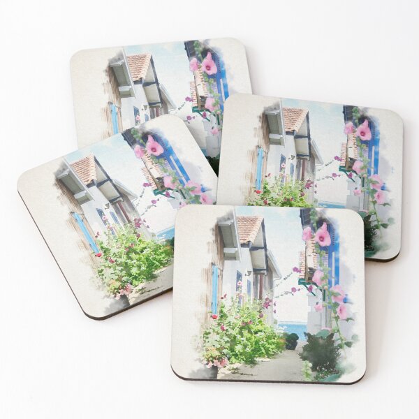 Item preview, Watercolor of wooden house in bassin d'arcachon designed and sold by FotoMahieu.