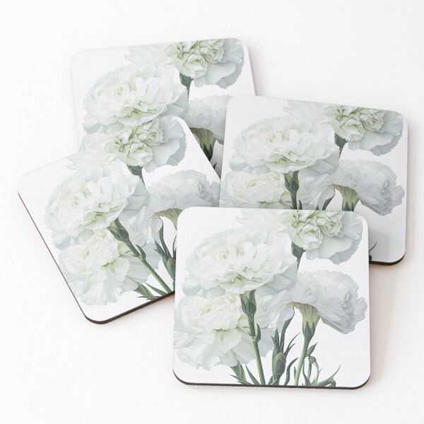 Item preview, White Carnations  designed and sold by Vanover Designs.