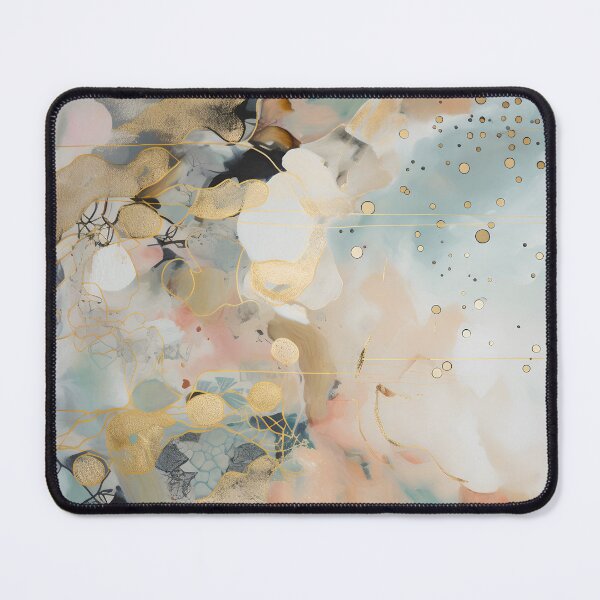 Item preview, Abstract Modern Pastel Alcohol ink Painting with gold designed and sold by Etienne & Yolandi  Outram.