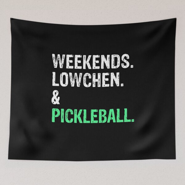 Item preview, Weekends Lowchen and Pickleball Funny Dog Gift  designed and sold by Guarddogdrive.