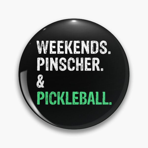 Item preview, Weekends Doberman Pinscher and Pickleball Funny Dog Gift  designed and sold by Guarddogdrive.