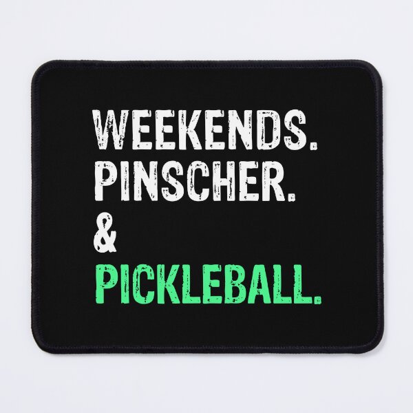 Item preview, Weekends Doberman Pinscher and Pickleball Funny Dog Gift  designed and sold by Guarddogdrive.