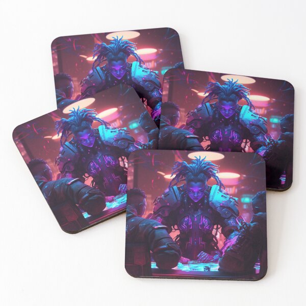 Item preview, Cyberpunk Black Girl Commander designed and sold by Fregoli 2D.