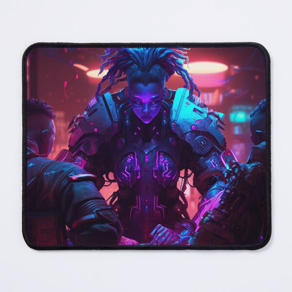 Item preview, Cyberpunk Black Girl Commander designed and sold by Fregoli 2D.