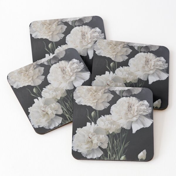 Item preview, White Carnations  designed and sold by Vanover Designs.