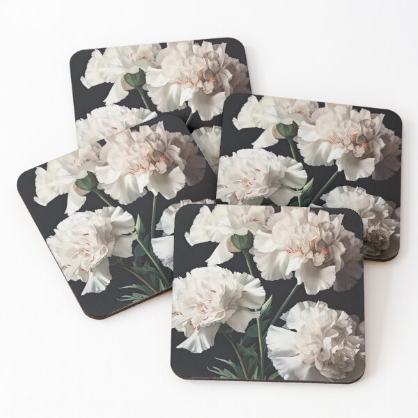 Item preview, White Carnations  designed and sold by Vanover Designs.