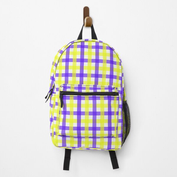 Item preview, Yellow And Purple Gingham designed and sold by PatternTitan.