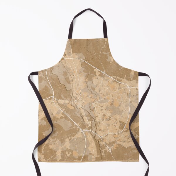Item preview, Map of Oxford (England) in sepia vintage style designed and sold by blursbyai.