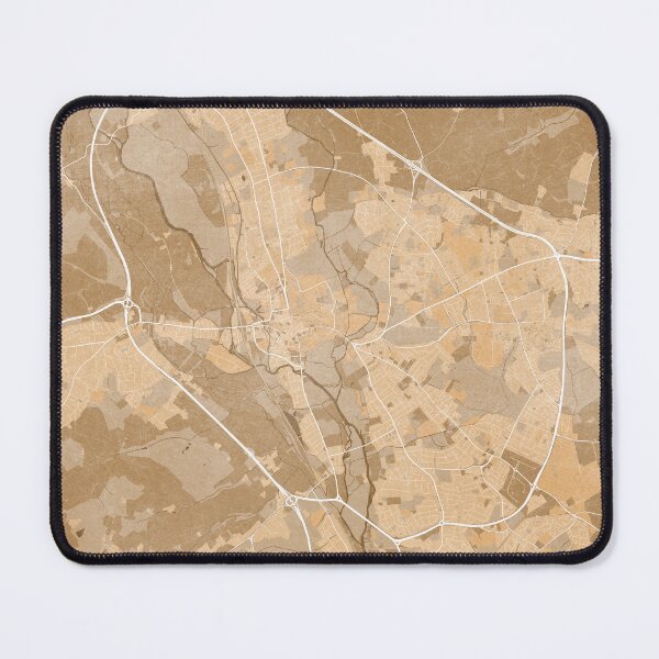 Item preview, Map of Oxford (England) in sepia vintage style designed and sold by blursbyai.