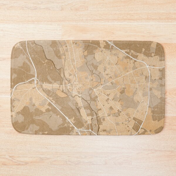 Item preview, Map of Oxford (England) in sepia vintage style designed and sold by blursbyai.