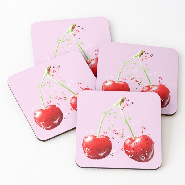 Item preview, Sweet fruity red cherries designed and sold by Rose Design & Photos.