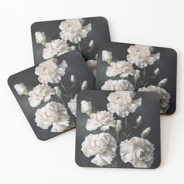 Item preview, White Carnations  designed and sold by Vanover Designs.