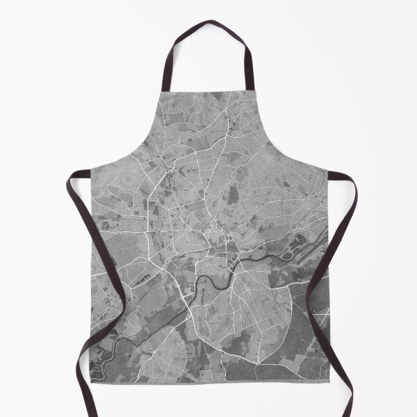 Item preview, Map of Nottingham (England) in gray vintage style designed and sold by blursbyai.