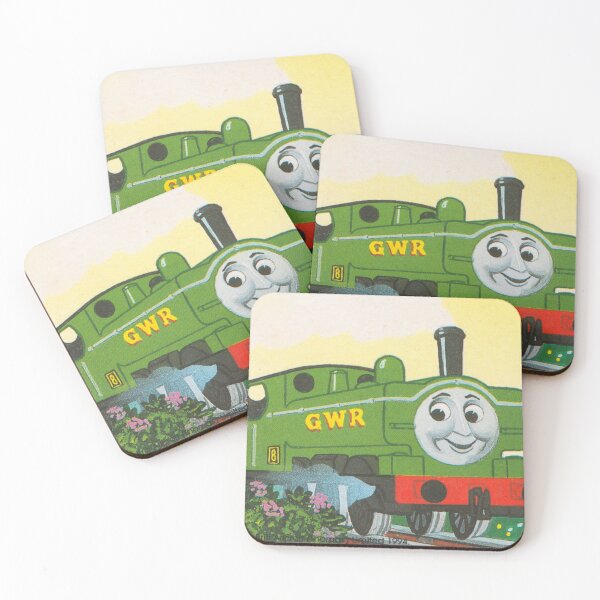 Item preview, Duck the Great Western Engine Vintage Square Card designed and sold by sleepyhenry.
