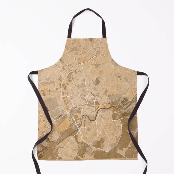 Item preview, Map of Nottingham (England) in sepia vintage style designed and sold by blursbyai.