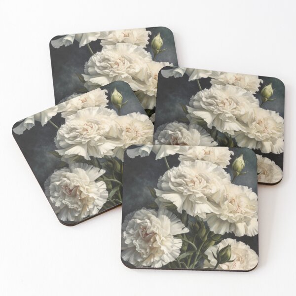 Item preview, White Carnations  designed and sold by Vanover Designs.
