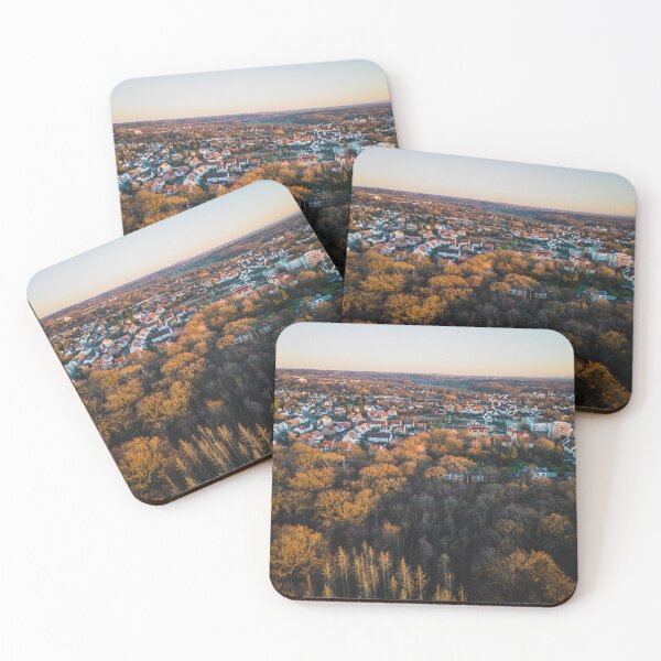 Item preview, Drone Photography - Golden Hour Cityscape View designed and sold by TRex-Landscapes.