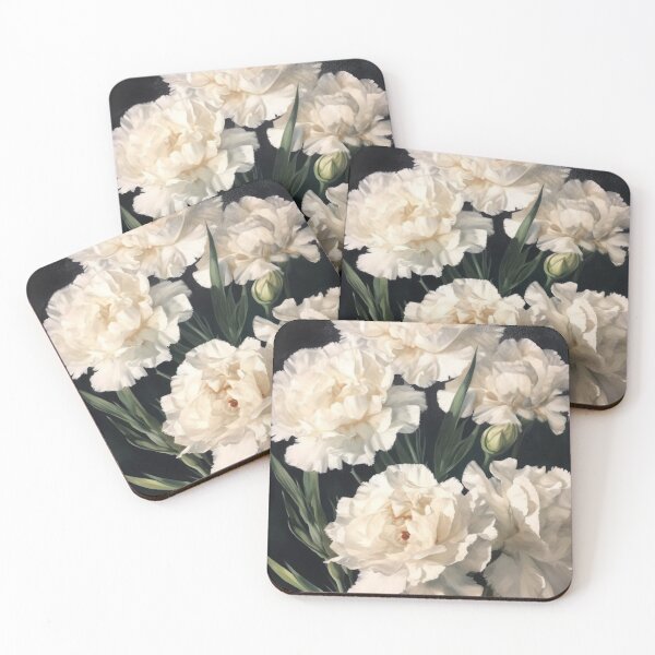 Item preview, White Carnations  designed and sold by Vanover Designs.