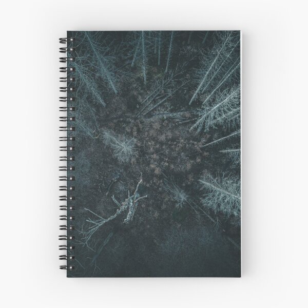 Item preview, Drone Photography - Aerial View of Dark, Sparse Pine Forest designed and sold by TRex-Landscapes.