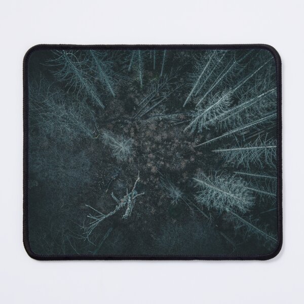 Item preview, Drone Photography - Aerial View of Dark, Sparse Pine Forest designed and sold by TRex-Landscapes.