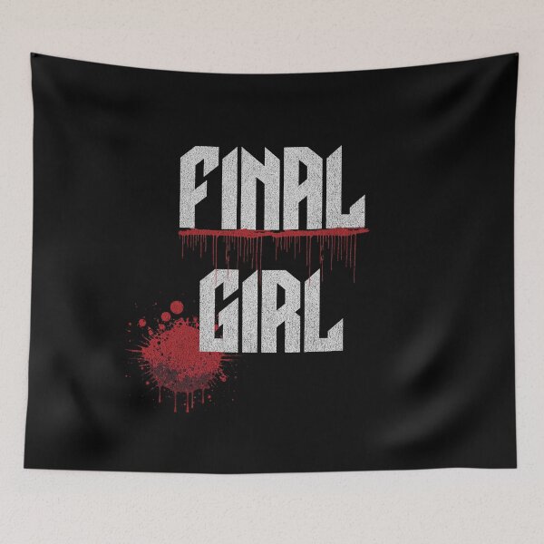Item preview, Final Girl Blood Splatter Horror Slasher Movie designed and sold by artbybrado.