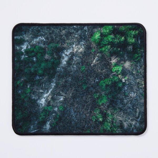 Item preview, Drone Photography - Aerial View of Lush Green Shrubs and Timid Sun Rays at Sunset designed and sold by TRex-Landscapes.