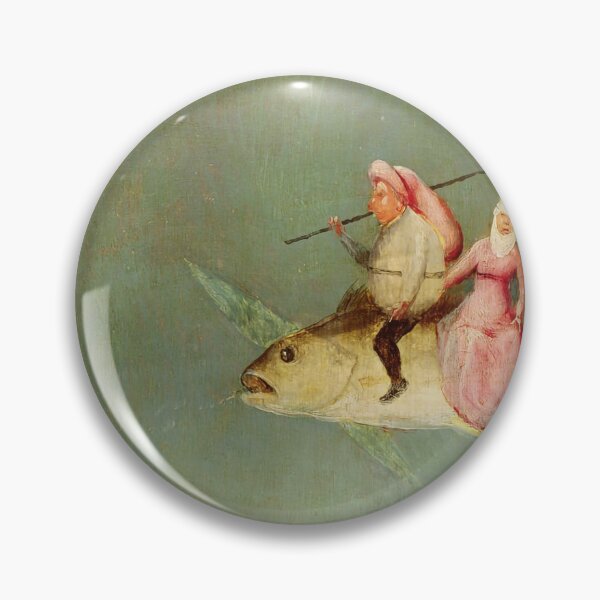 Item preview, Hieronymus Bosch - The Temptation of St Anthony right hand panel detail of a couple riding a fish designed and sold by TeeARTHY.