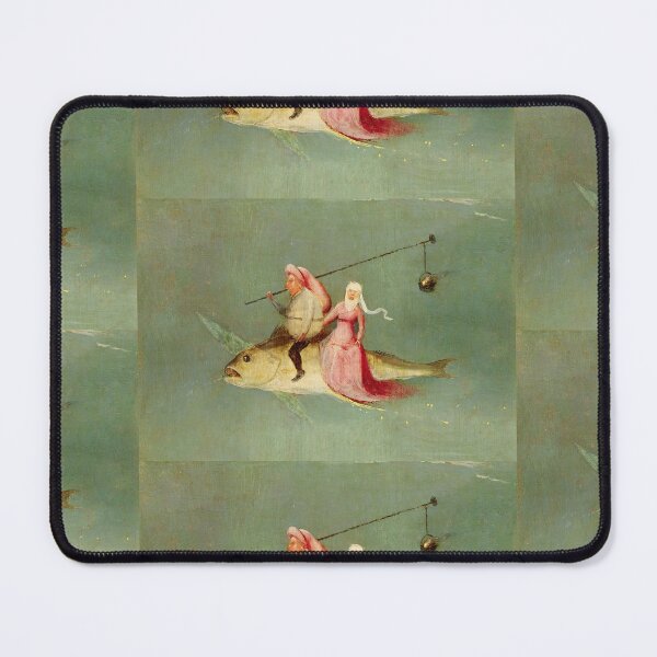 Item preview, Hieronymus Bosch - The Temptation of St Anthony right hand panel detail of a couple riding a fish designed and sold by TeeARTHY.