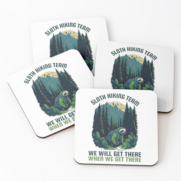 Item preview, Sloth Hiking Team We Will Get There When We Get There designed and sold by HelioWears.