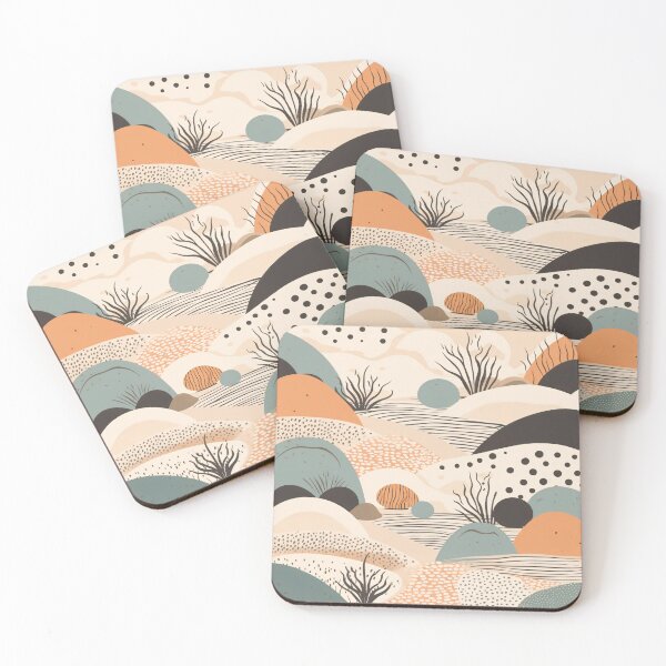 Item preview, Minimalistic Zen Garden Design with Earthy Colors for Tranquil Merchandise designed and sold by Juuskus.