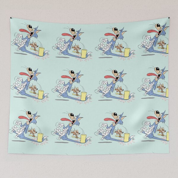 Item preview, Cat and Mouse Cartoon Characters designed and sold by MARKSCARTOONART.