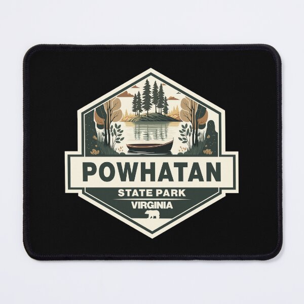 Item preview, Powhatan State Park Virginia Travel Art Badge designed and sold by KrisSidDesigns.