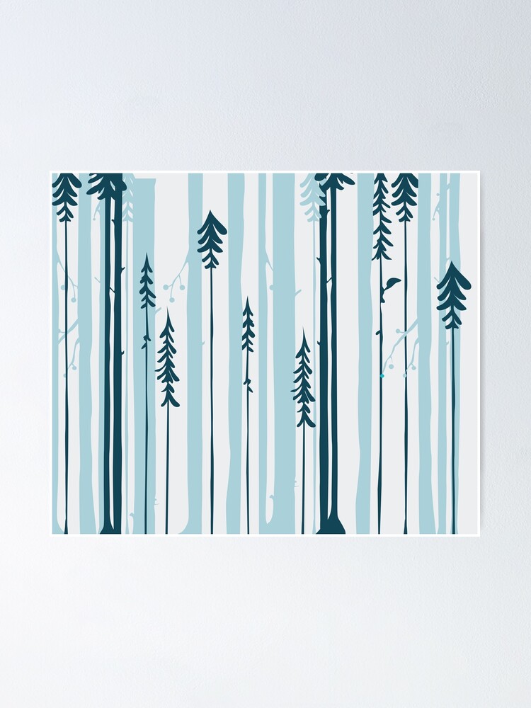 Thumbnail 1 of 3, Poster, PASTEL FOREST designed and sold by audrey-bth.