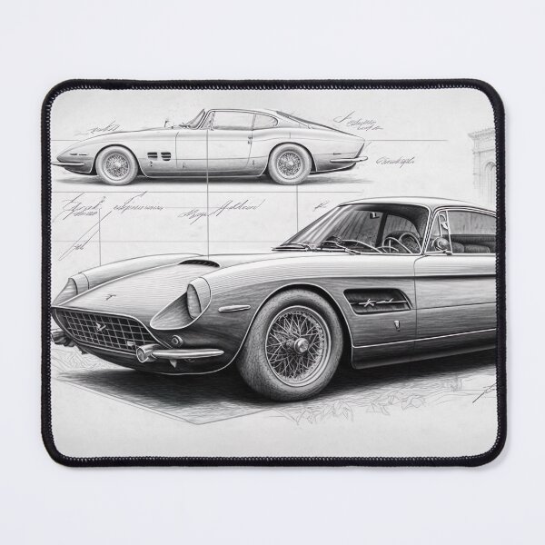 Item preview, Sketch Design Concept Ferrari 275 GTB Gran Turismo Fan Art designed and sold by NanarodsDesign.