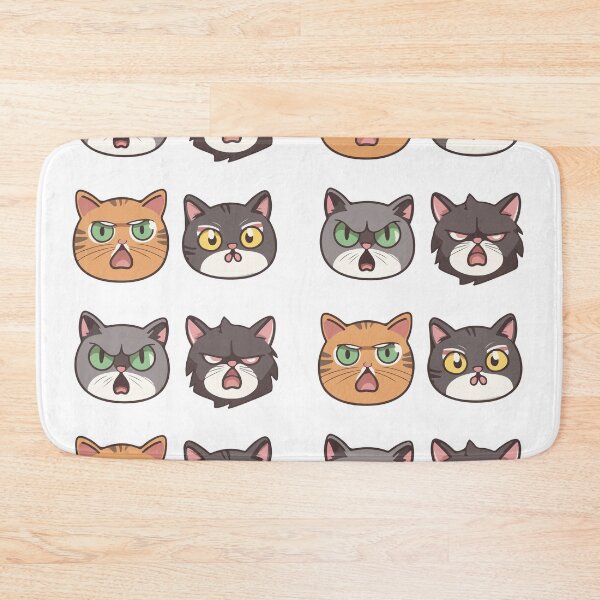 Item preview, Cats Angry Faces Expressions designed and sold by StickerWorlds.