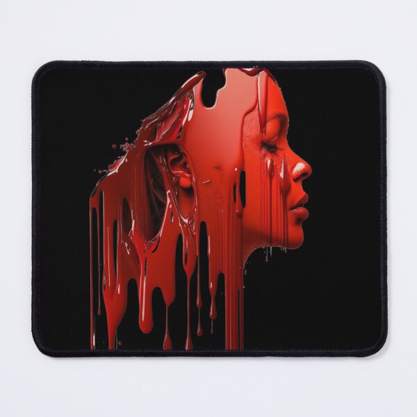 Item preview, Dripping red paint Woman's face designed and sold by Yaksza.