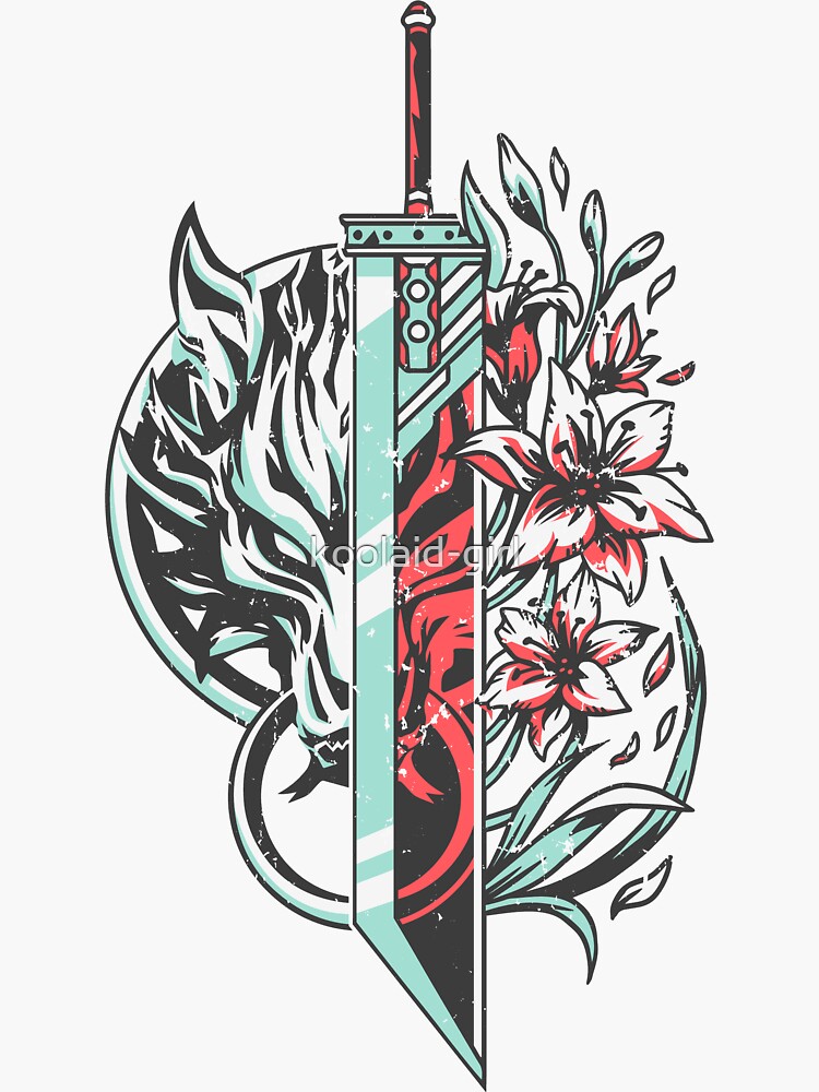 Thumbnail 3 of 3, Sticker, Strife designed and sold by koolaid-girl.