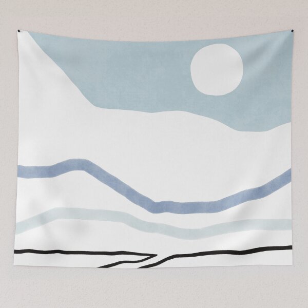 Item preview, Abstract blue sunshine landscape designed and sold by Miss-Belle.