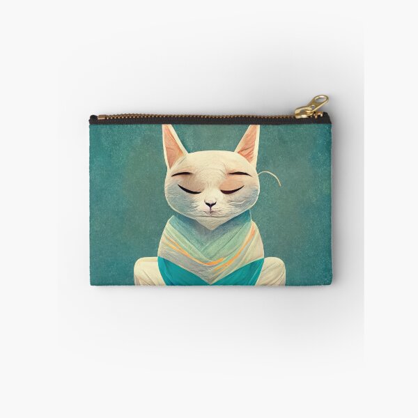 Item preview, Lumi the white yoga cat designed and sold by Pixelboys.