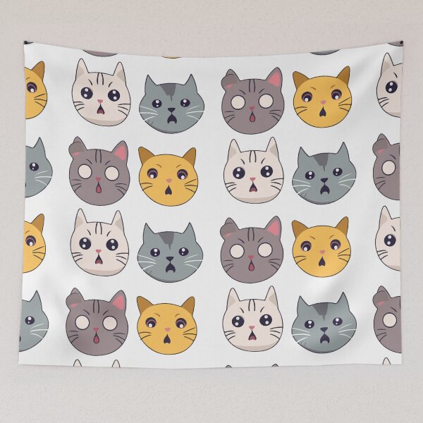 Item preview, Cat Face Expressions Stickers Pack designed and sold by StickerWorlds.