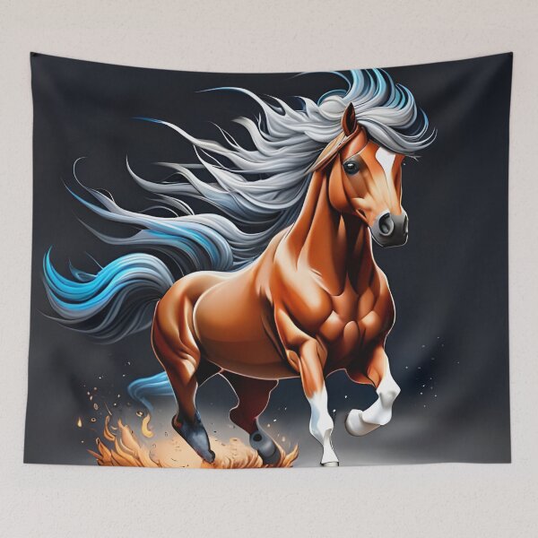 Aperçu de l'œuvre Cheval, dessin à l'encre, Ai Generated Art créée et vendue par ACC .