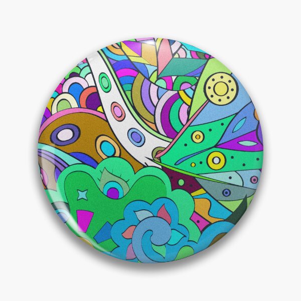 Item preview, Nature Theme Abstract Hand Drawn Multicolor Pattern Design  designed and sold by deepakrode7.