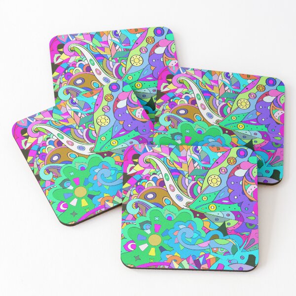 Item preview, Nature Theme Abstract Hand Drawn Multicolor Pattern Design  designed and sold by deepakrode7.